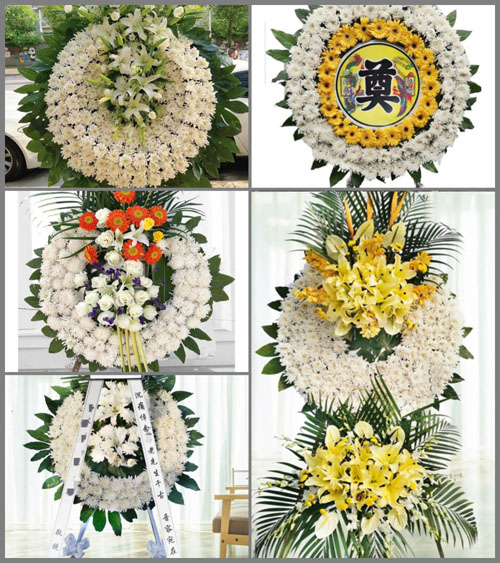 广东梅州市五华县郭田镇三坑村花圈速递